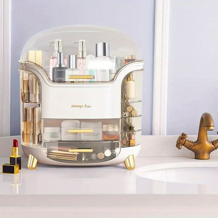 Elegant Multi-Layer Cosmetic Organizer