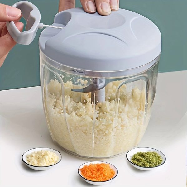 Hand Pulled Multipurpose Chopper & Cutter | Rope Pulled Chopper Multifunctional Meat Grinder,