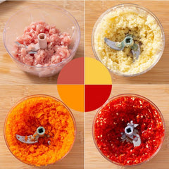 Hand Pulled Multipurpose Chopper & Cutter | Rope Pulled Chopper Multifunctional Meat Grinder,